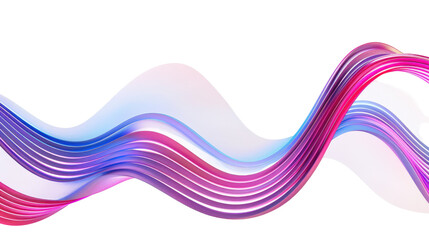 Colorful Abstract Waves Flowing in a Dynamic Design with Smooth Gradient and Vibrant Hues