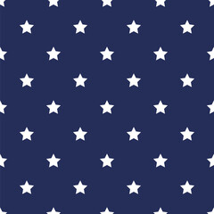 American stars vector seamless pattern