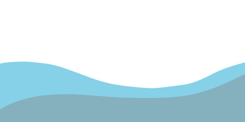 Blue water wave line deep sea pattern background banner vector illustration.