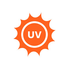 Ultraviolet rays protection vector icon