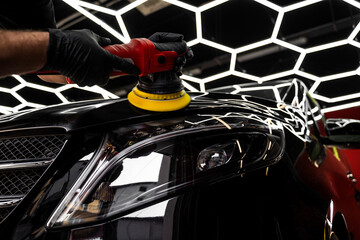 Car Paint Polishing. Car detailing polishing restores surface clarity and maximizes gloss....
