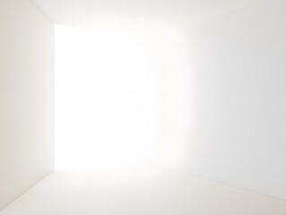 Minimal white backdrop featuring gentle light falloff for a subtle, professional look.