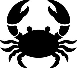 vector illustration of a crab