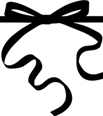 Red ribbon and bow realistic illustration,ribbon bow celebration decoration,ribbon isolated on white