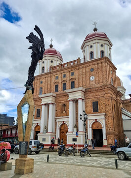 Santa Rosa de Osos, Antioquia, Colombia. June 15, 2025. Our Lady of Chiquinquira Parish, a Catholic church.