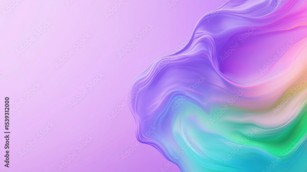 Poster soft flowing gradient with electric purple and neon colors blending smoothly in abstract digital bac