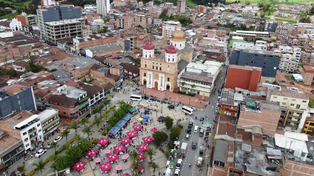 Santa Rosa de Osos, Antioquia, Colombia. June 15, 2025. Panoramic view, municipality located 77.4 km from Medellin.
