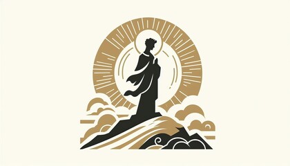 Saint illustration vector graphic design spiritual religious