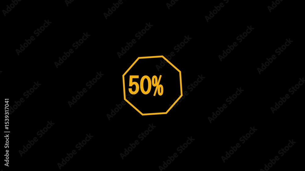 Poster 0-100 neon glowing upload completed animation on a black background. progress bar indicator from 0 t