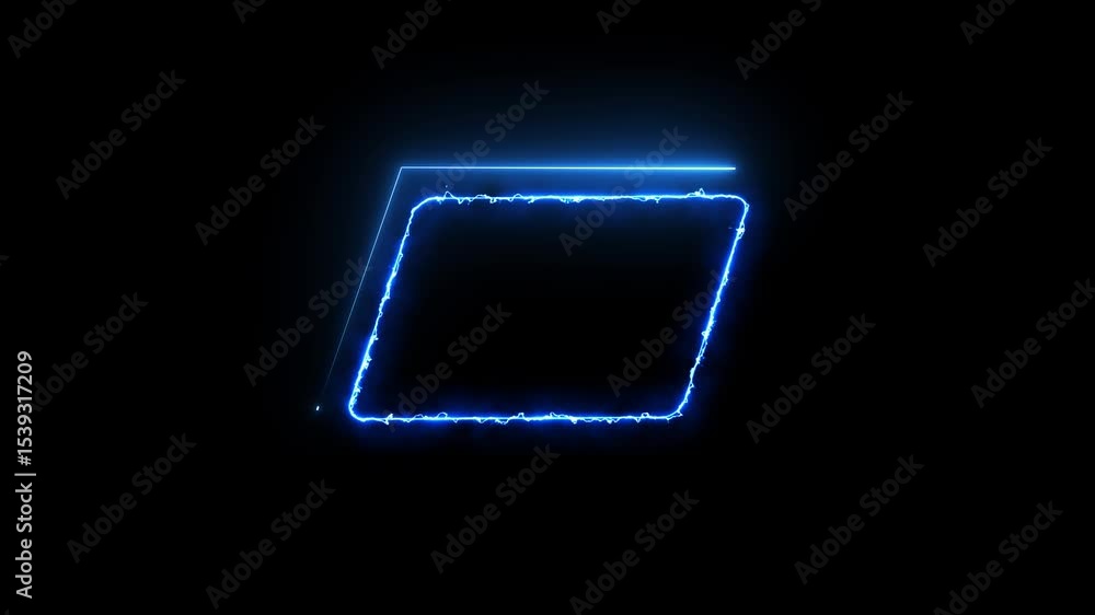 Aufkleber digital neon hud futuristic background. future technology interface data sci-fi display screen. neon