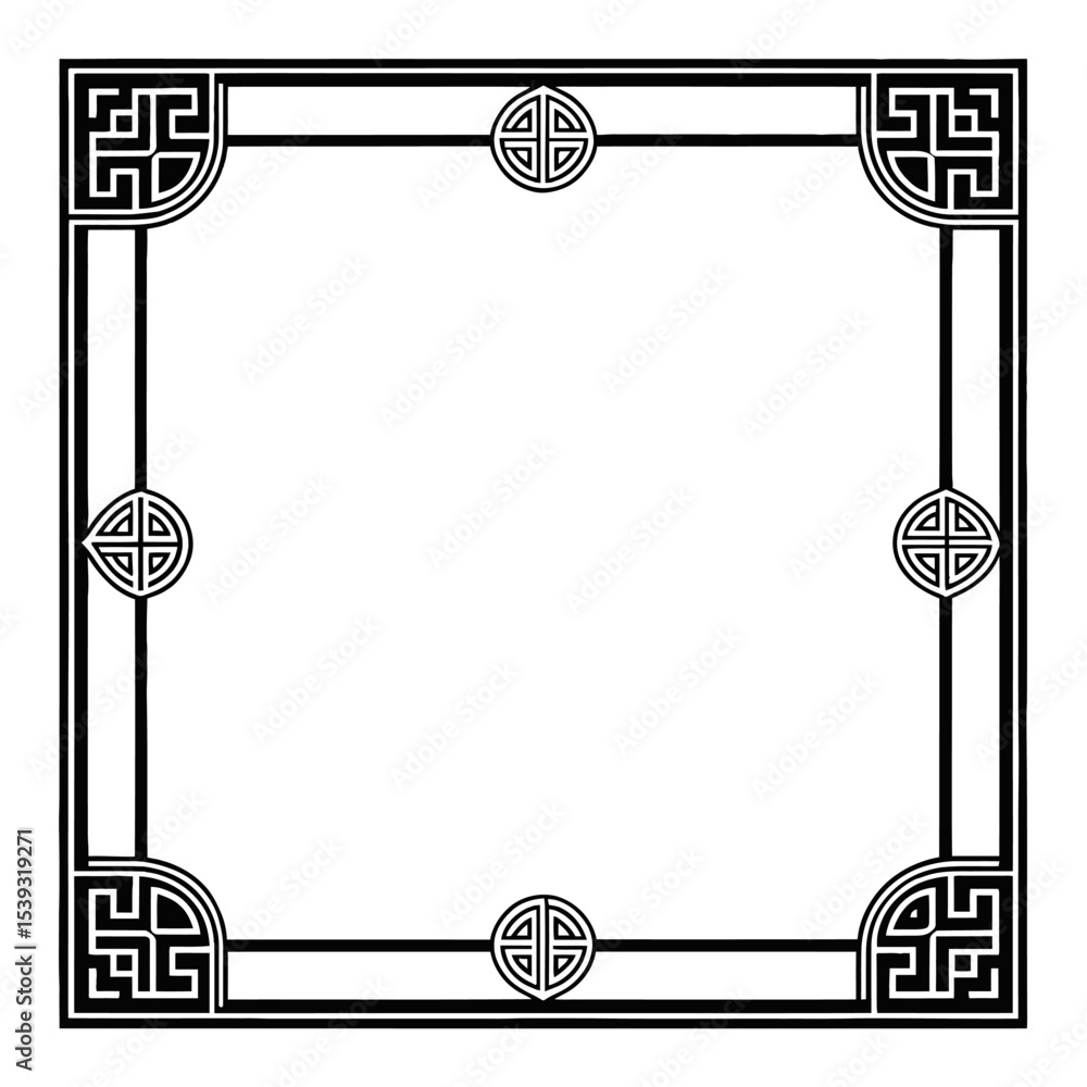 Poster decorative frame: a stylish decorative frame with unique pattern, adding touch of elegance and sophi