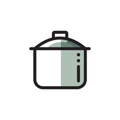 cooking pan logo template