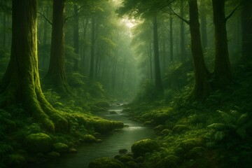 Fototapeta premium morning in the forest