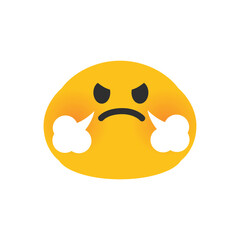 Face with Steam from Nose