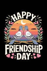 International Friendship Day Vector EPS Illustration with Typography Design