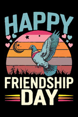 International Friendship Day Vector EPS Illustration with Typography Design