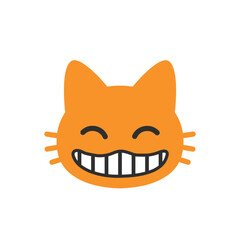 Grinning Cat Face with Smiling Eyes