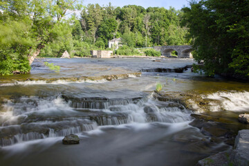 Small rapids on a river