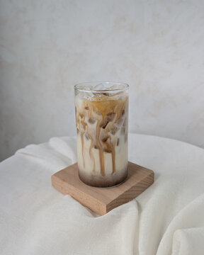 Cup of coffee with milk