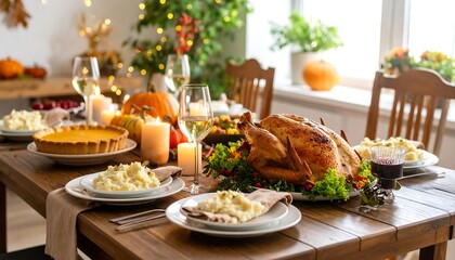Thanksgiving Dinner Table Setting. (1)