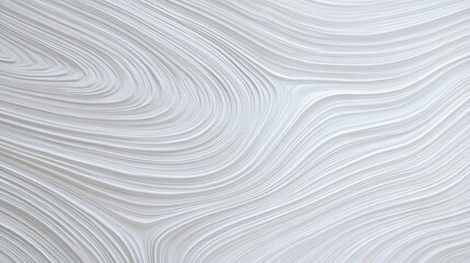 Abstract White Curvilinear Design