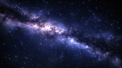 Obraz premium Majestic Milky Way Galaxy: A Celestial Tapestry of Stars and Nebulae