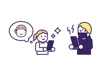 なりすまし・のっとりのイメージ