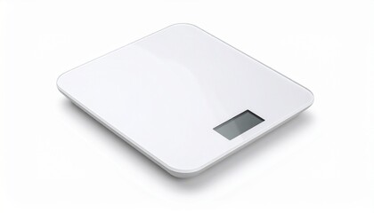 Di cut Digital scales on white background,technology, object, copy space 