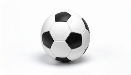 Fototapeta premium soccer ball on a white background for playing football 