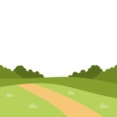 Obraz premium landscape with green field