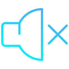 Naklejka premium Mute Icon