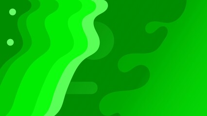 Flowing green waves abstract background for eco-friendly designs, packaging, apps, or nature-themed branding