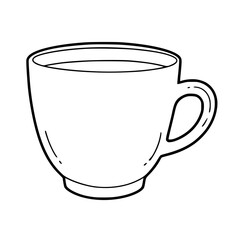 Simple Coffee Cup Outline