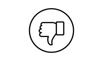 Fototapeta premium Like Dislike icon set Thumb down Thumb up