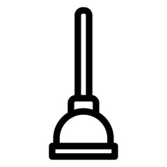 plunger vector icon