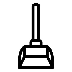 Obraz premium dustpan vector icon