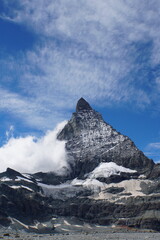 Matterhorn view from Matterhorn Glacier Trail in Switzerland	
