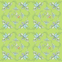 seamless pattern with flowers
