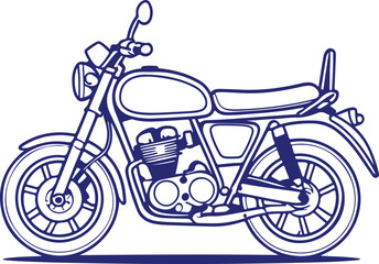 Obraz premium vector illustration of a motorcycle