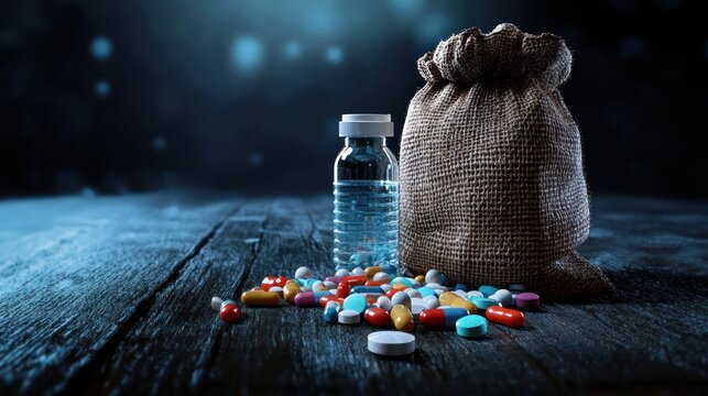 The High Cost of Healthcare: Pills, Water, and a Sack of Money