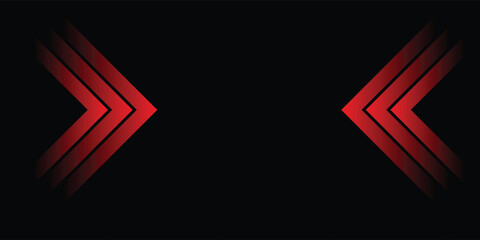 Abstract black background with diagonal red stripes. Vector illustration.