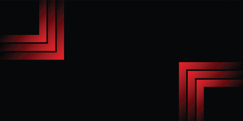 Abstract black background with diagonal red stripes. Vector illustration.