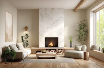 Modern minimalist living room (1)