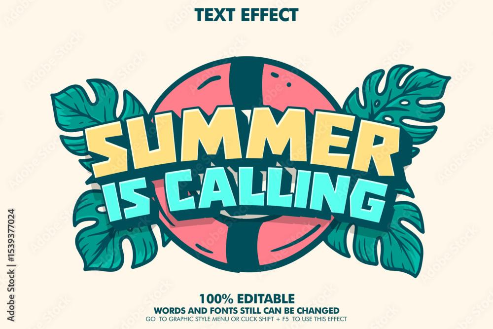 Poster pop art style text effect of 