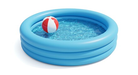 Inflatable Pool with Ball