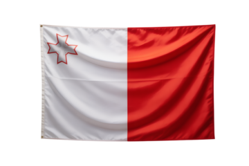 Waving Malta Flag - A Majestic Waving Flag Image, Symbol of Maltese National Pride and Heritage
