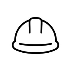 Minimalist construction helmet graphic illustration. Icon Symbol Illustration