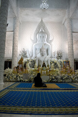 Obraz premium Wat Huay Pla Kang , Chiang rai , Thailand