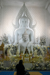 Obraz premium Wat Huay Pla Kang , Chiang rai , Thailand