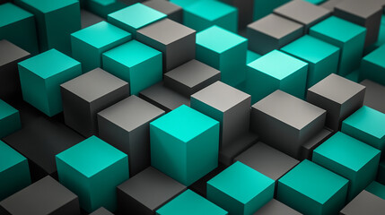 Obraz premium block pattern with 3D design